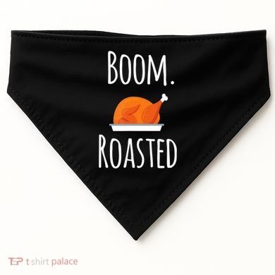 Thanksgiving Boom Roasted Turkey USA-Made Doggie Bandana