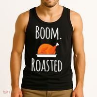 Thanksgiving Boom Roasted Turkey Tank Top thumb 3