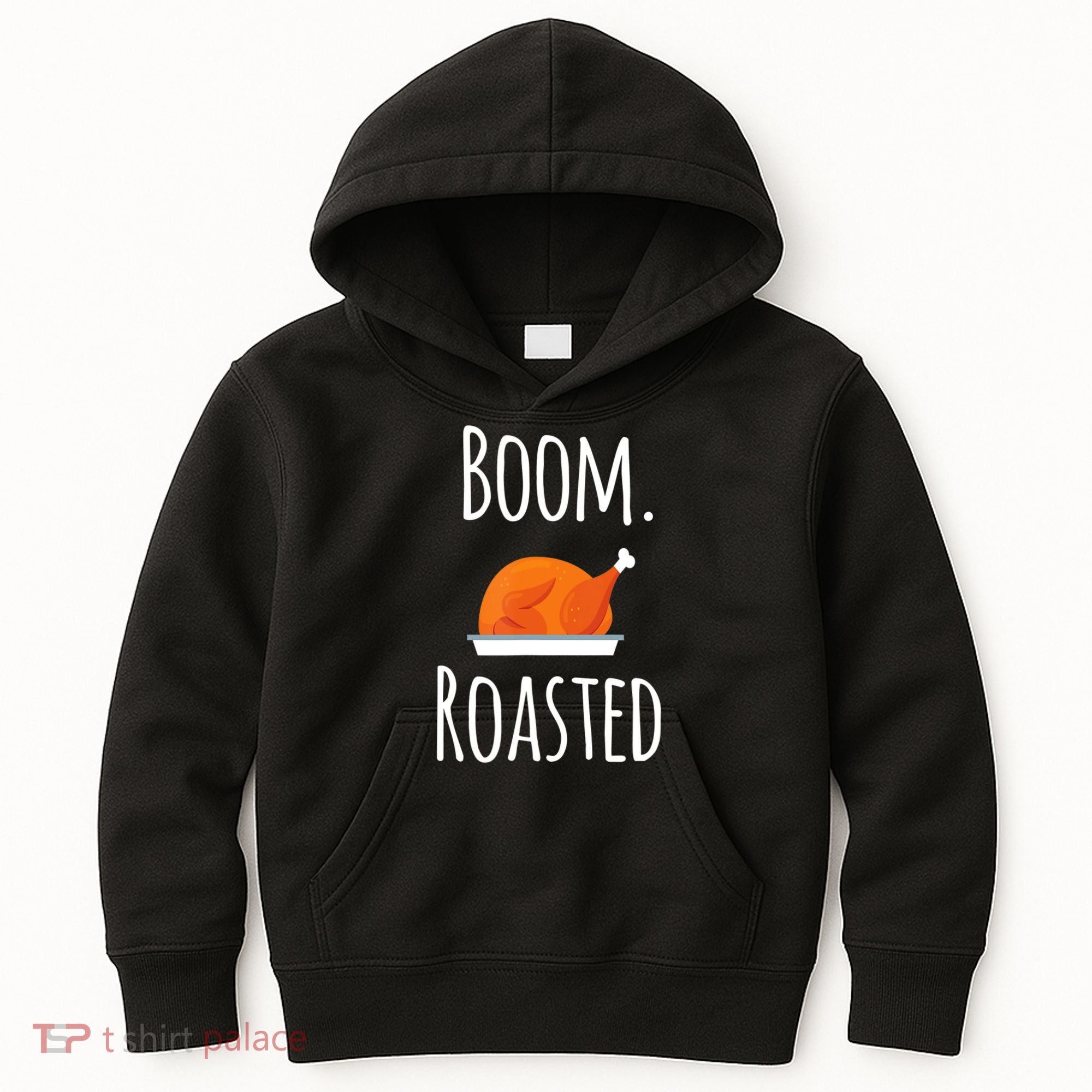 Thanksgiving Boom Roasted Turkey Kids Hoodie