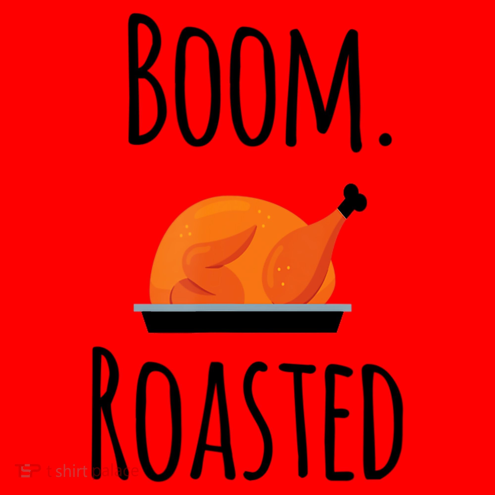 Thanksgiving Boom Roasted Turkey Santa Hat