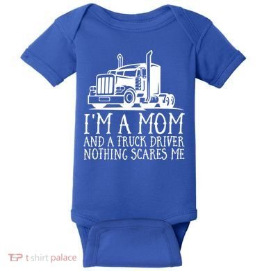 Trucker Big Rig Semigifttrailer Truck Driver Funny Trucker Cool Gift Baby Bodysuit