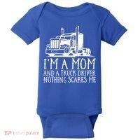 Trucker Big Rig Semigifttrailer Truck Driver Funny Trucker Cool Gift Baby Bodysuit thumb 0
