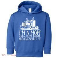 Trucker Big Rig Semigifttrailer Truck Driver Funny Trucker Cool Gift Toddler Hoodie thumb 0