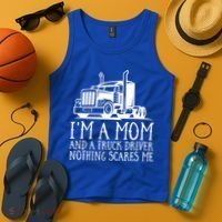 Trucker Big Rig Semigifttrailer Truck Driver Funny Trucker Cool Gift Tank Top thumb 4