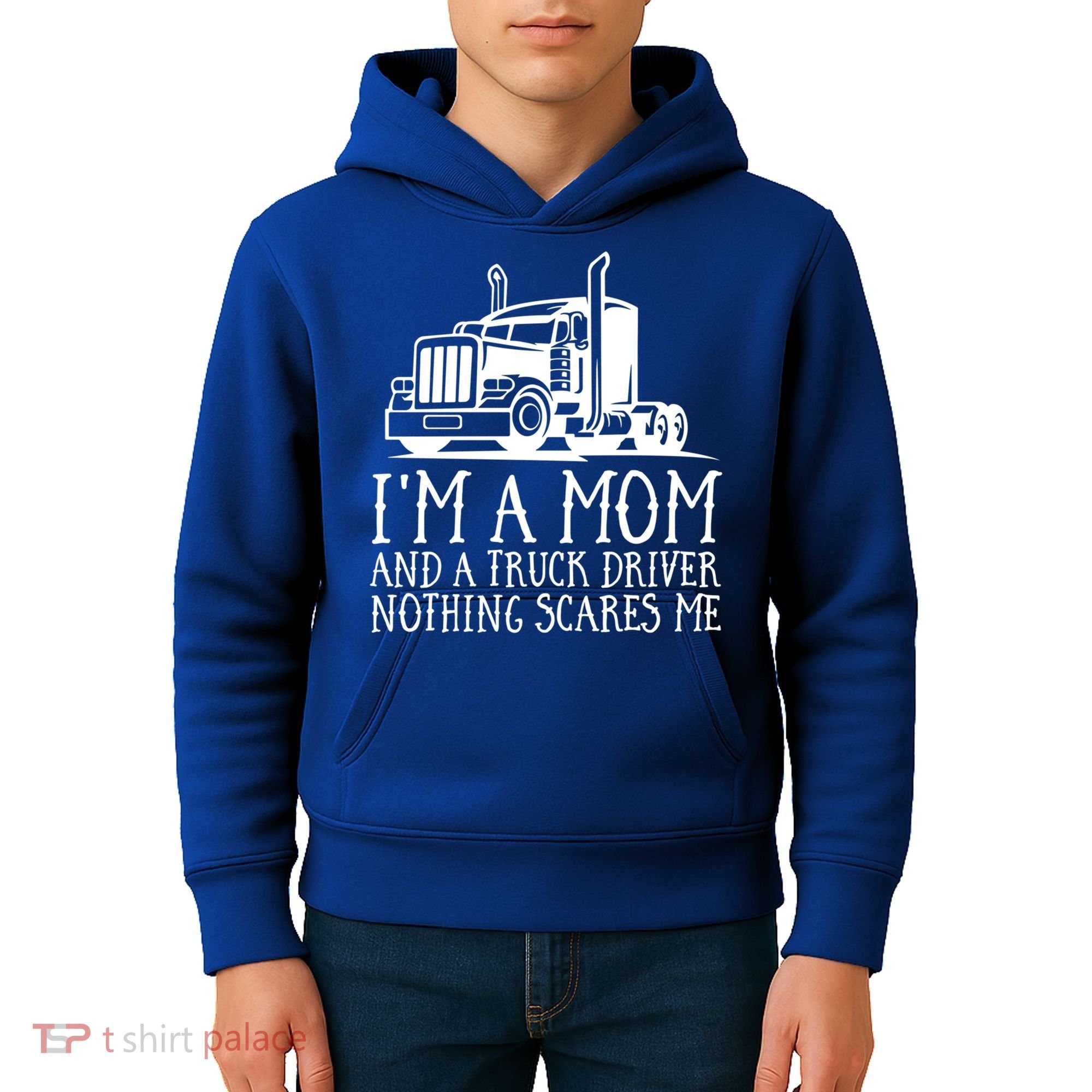Trucker Big Rig Semigifttrailer Truck Driver Funny Trucker Cool Gift Kids Hoodie