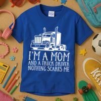 Trucker Big Rig Semigifttrailer Truck Driver Funny Trucker Cool Gift Kids T-Shirt thumb 3