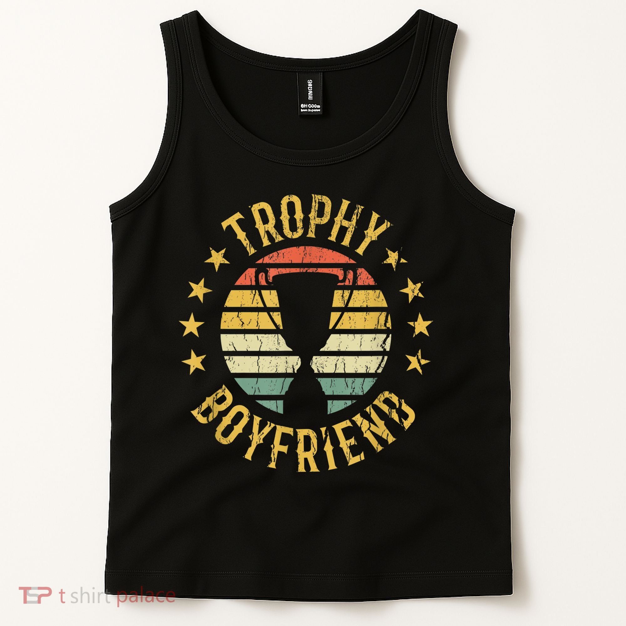 Trophy Boyfriend Retro Clothes Gift For Girlfriend Cute Valentine Gift Tank Top