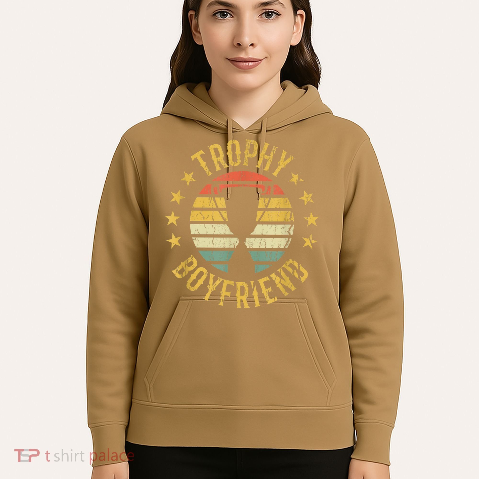 Trophy Boyfriend Retro Clothes Gift For Girlfriend Cute Valentine Gift Hoodie