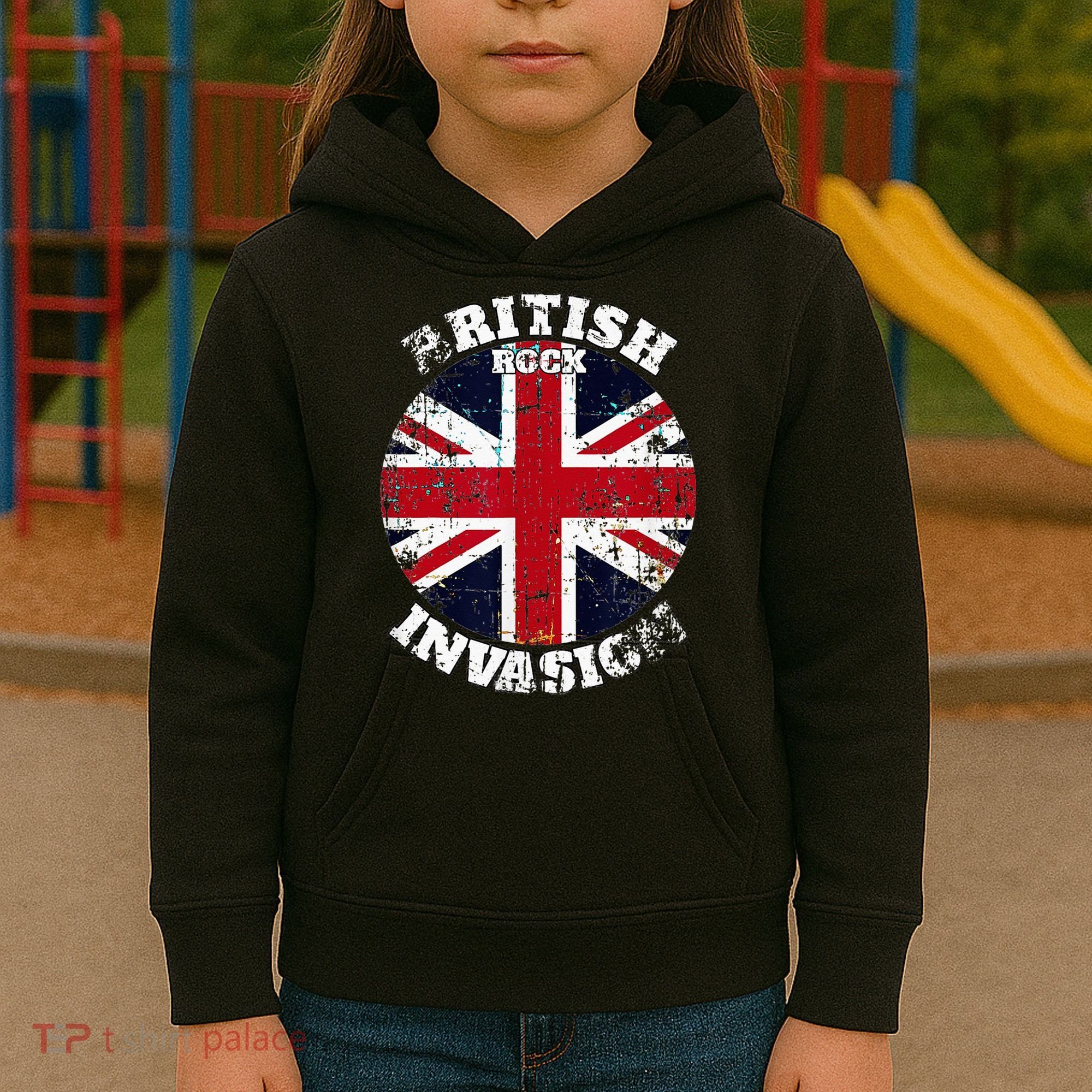 The British Rock Music Invasion Kids Hoodie