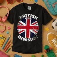 The British Rock Music Invasion Kids T-Shirt thumb 3