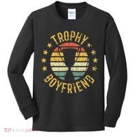 Trophy Boyfriend Retro Clothes Gift For Girlfriend Valentine Kids Long Sleeve Shirt thumb 0