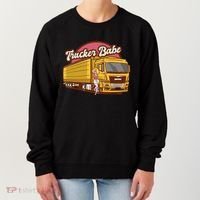 Trucker Babe Retro Women's Sweatshirt thumb 0