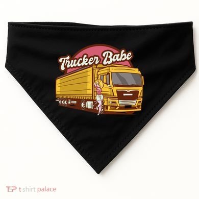 Trucker Babe Retro USA-Made Doggie Bandana