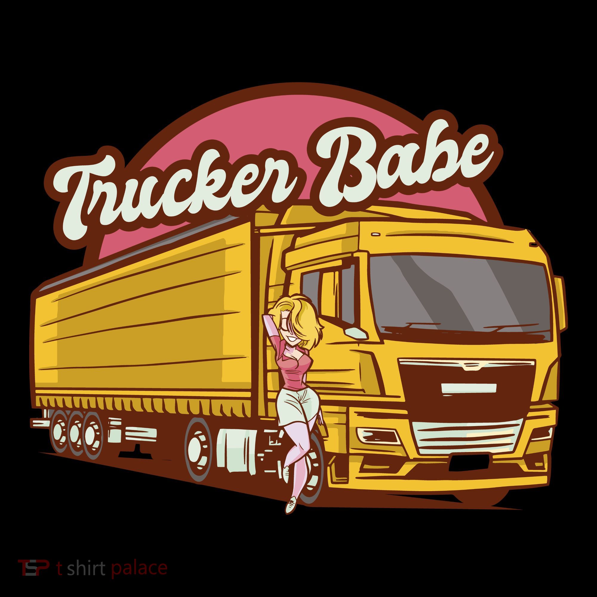 Trucker Babe Retro Apron
