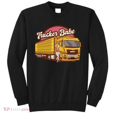 Trucker Babe Retro Sweatshirt