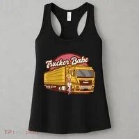 Trucker Babe Retro Women's Tank Top thumb 3