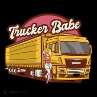Trucker Babe Retro Tank Top thumb 6