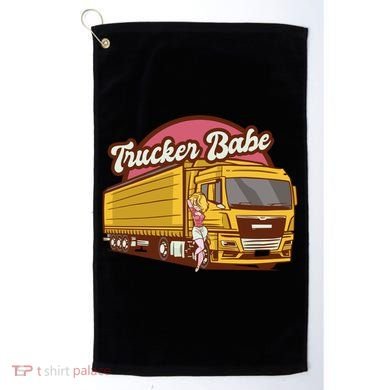 Trucker Babe Retro Golf Towel