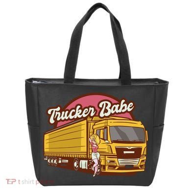 Trucker Babe Retro Tote Bag