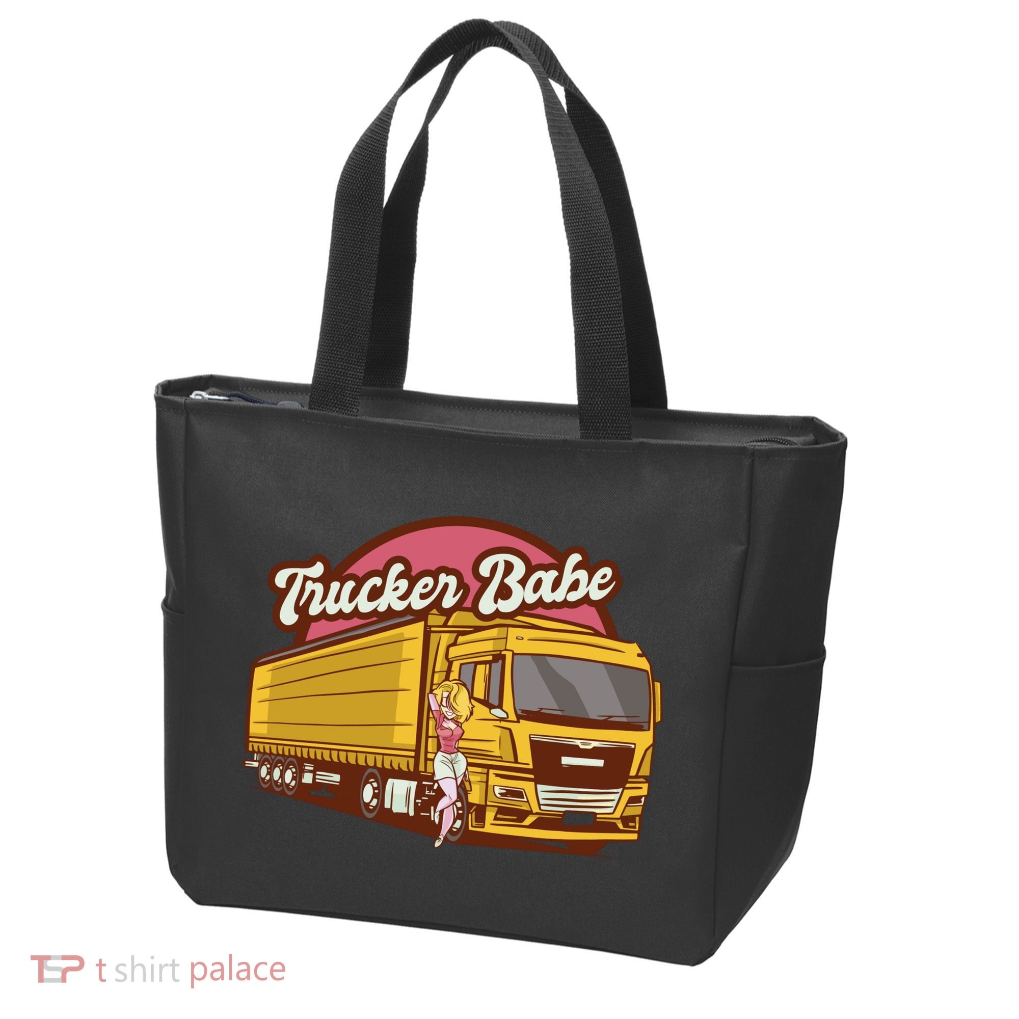 Trucker Babe Retro Tote Bag