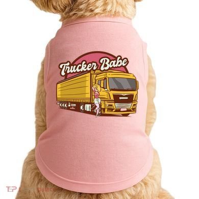 Trucker Babe Retro Doggie Tank