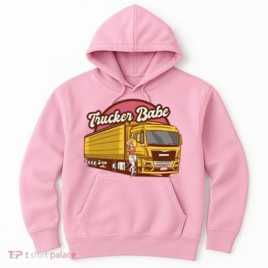 Trucker Babe Retro Hoodie