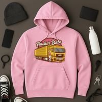 Trucker Babe Retro Hoodie thumb 3