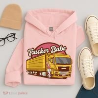 Trucker Babe Retro Hoodie thumb 4