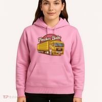 Trucker Babe Retro Hoodie thumb 5