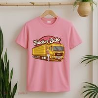 Trucker Babe Retro T-Shirt thumb 2