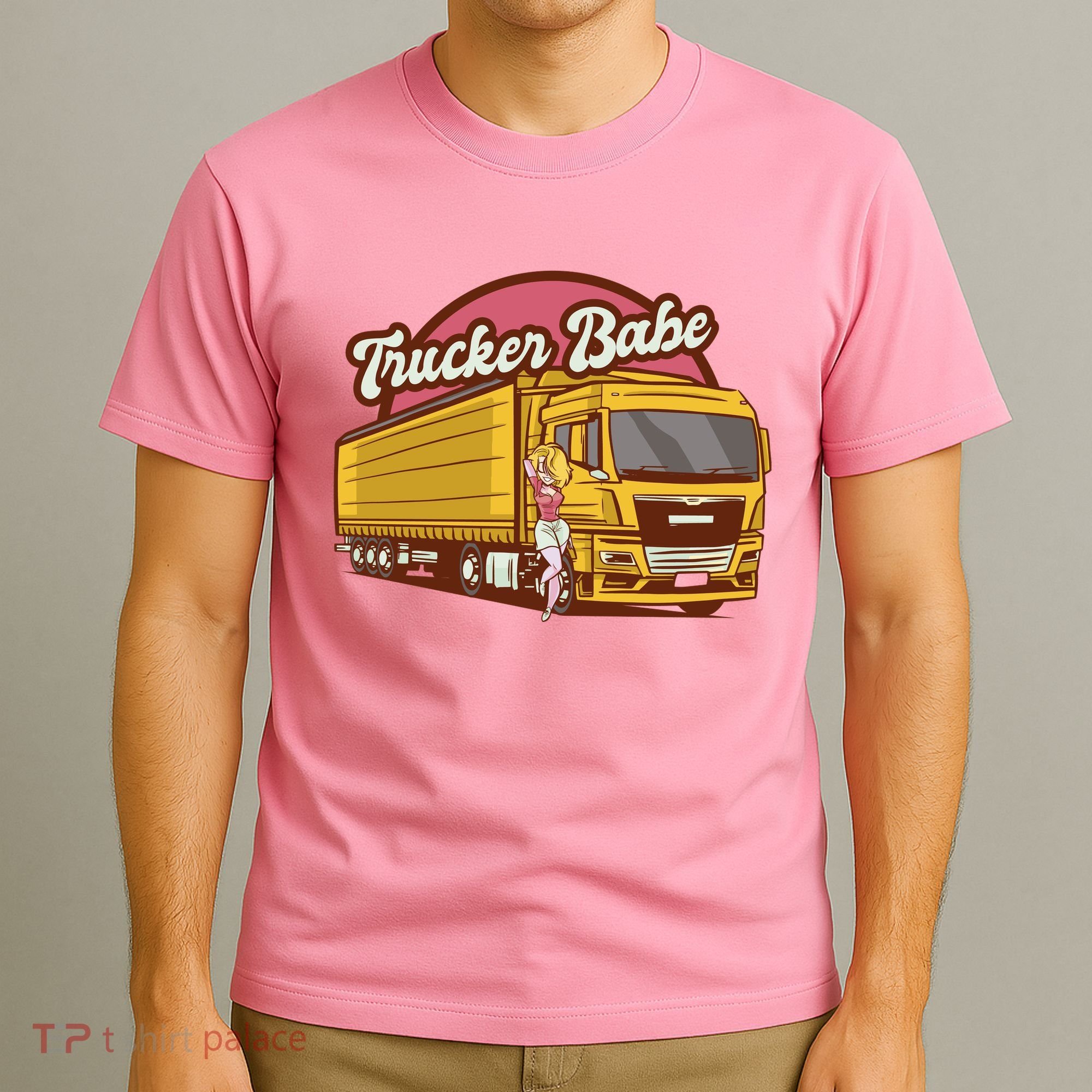 Trucker Babe Retro T-Shirt