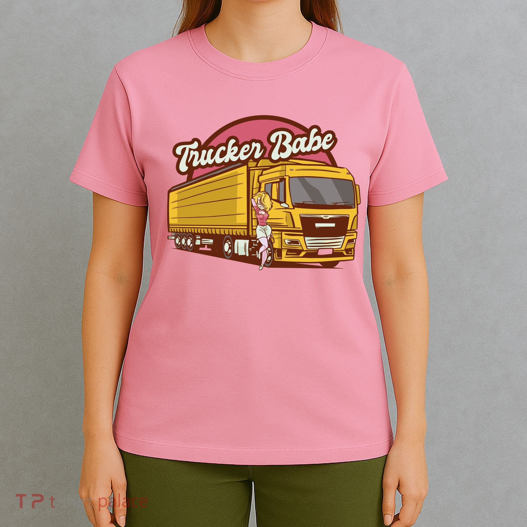 Trucker Babe Retro T-Shirt