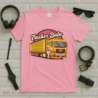 Trucker Babe Retro T-Shirt thumb 5