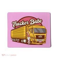 Trucker Babe Retro Mousepad thumb 0