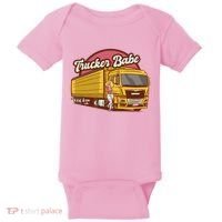 Trucker Babe Retro Baby Bodysuit thumb 0