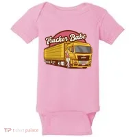 Trucker Babe Retro Baby Bodysuit thumb 0