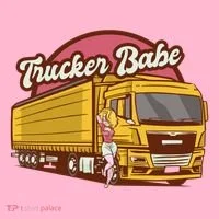 Trucker Babe Retro Baby Bodysuit thumb 2