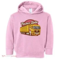 Trucker Babe Retro Toddler Hoodie thumb 0
