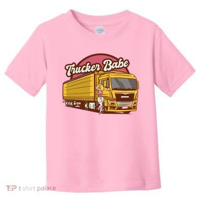 Trucker Babe Retro Toddler T-Shirt