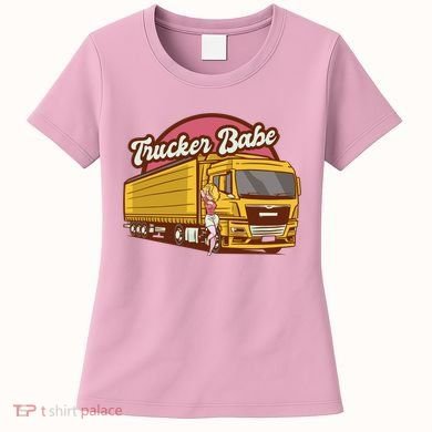Trucker Babe Retro Women's T-Shirt