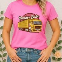 Trucker Babe Retro Women's T-Shirt thumb 2