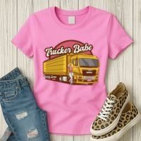 Trucker Babe Retro Women's T-Shirt thumb 3