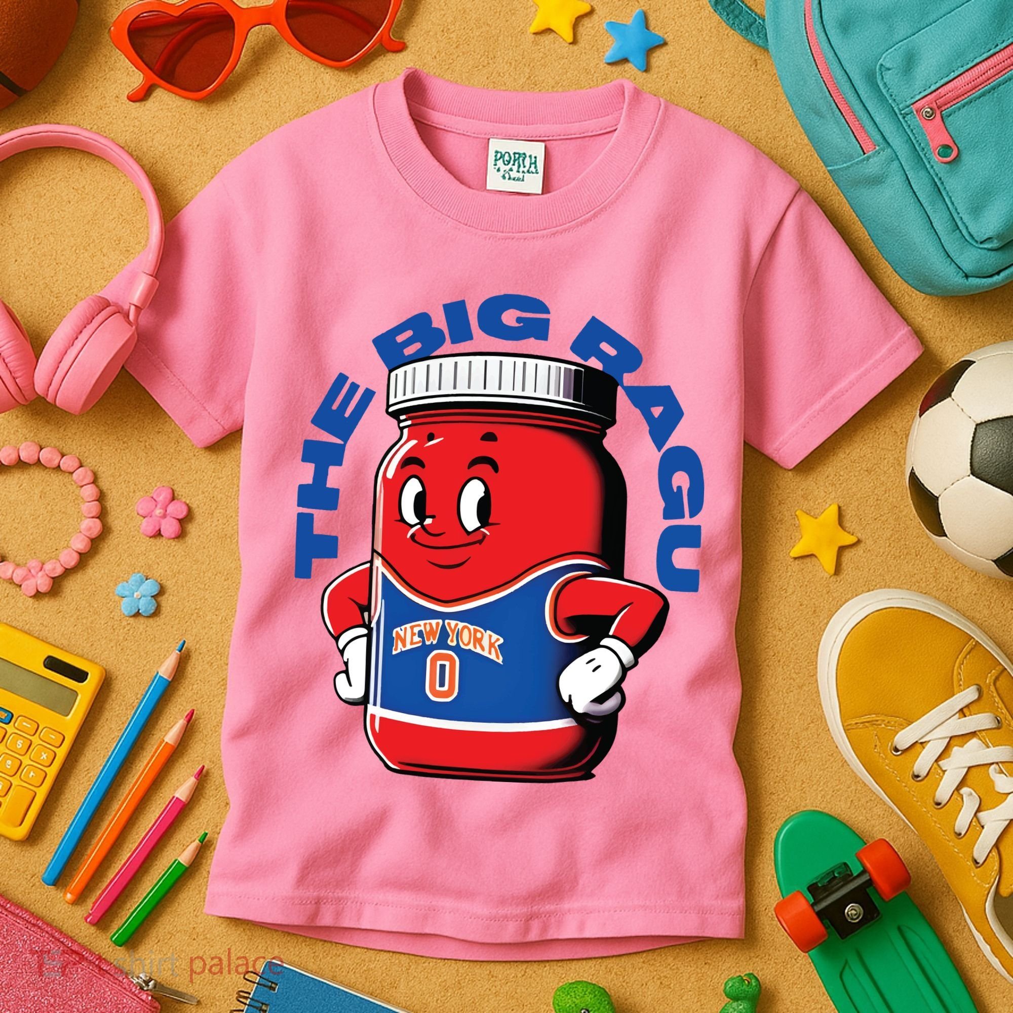 The Big Ragu Basketball Kids T-Shirt