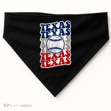 Texas Baseball Retro Sport USA-Made Doggie Bandana