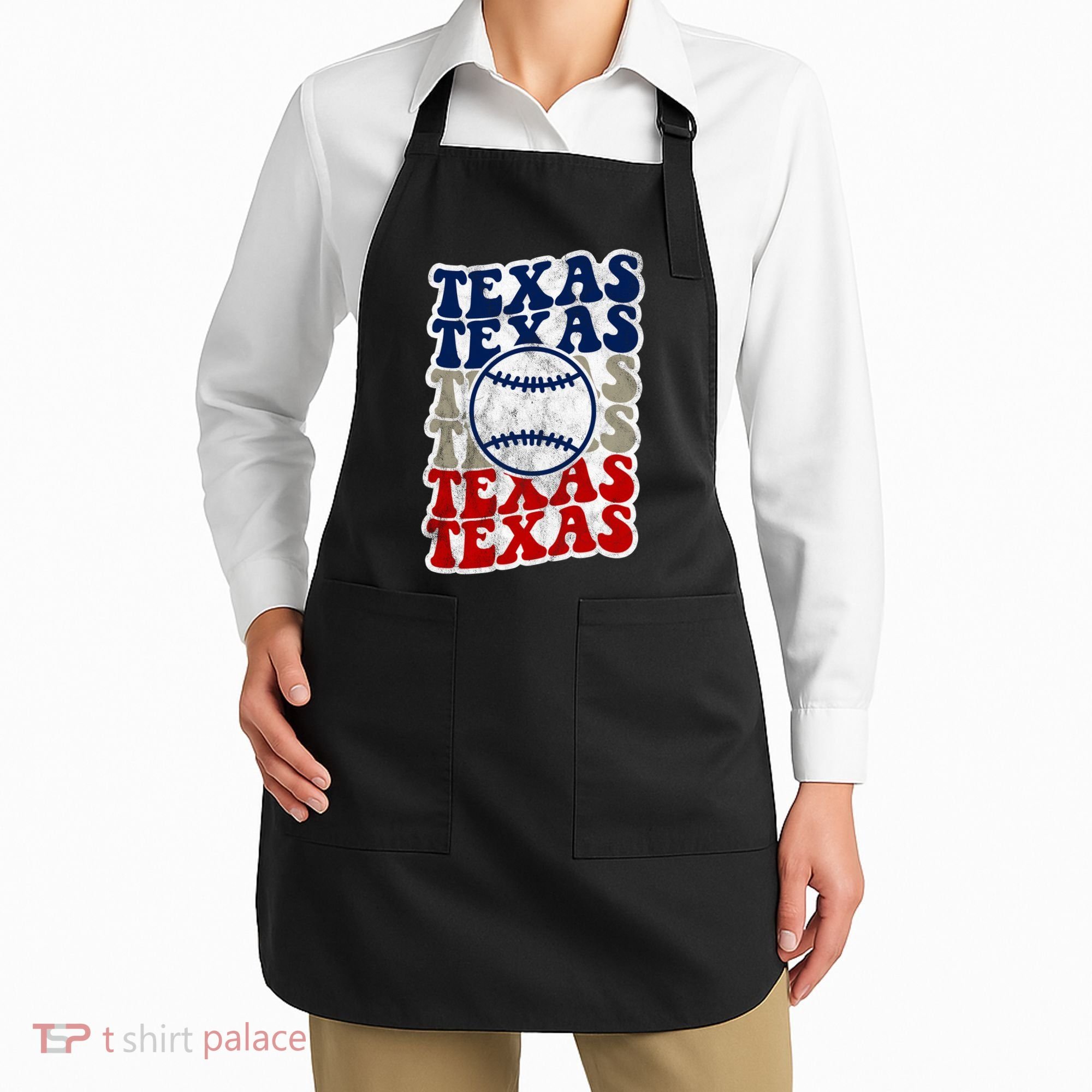 Texas Baseball Retro Sport Apron