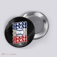 Texas Baseball Retro Sport Button thumb 0