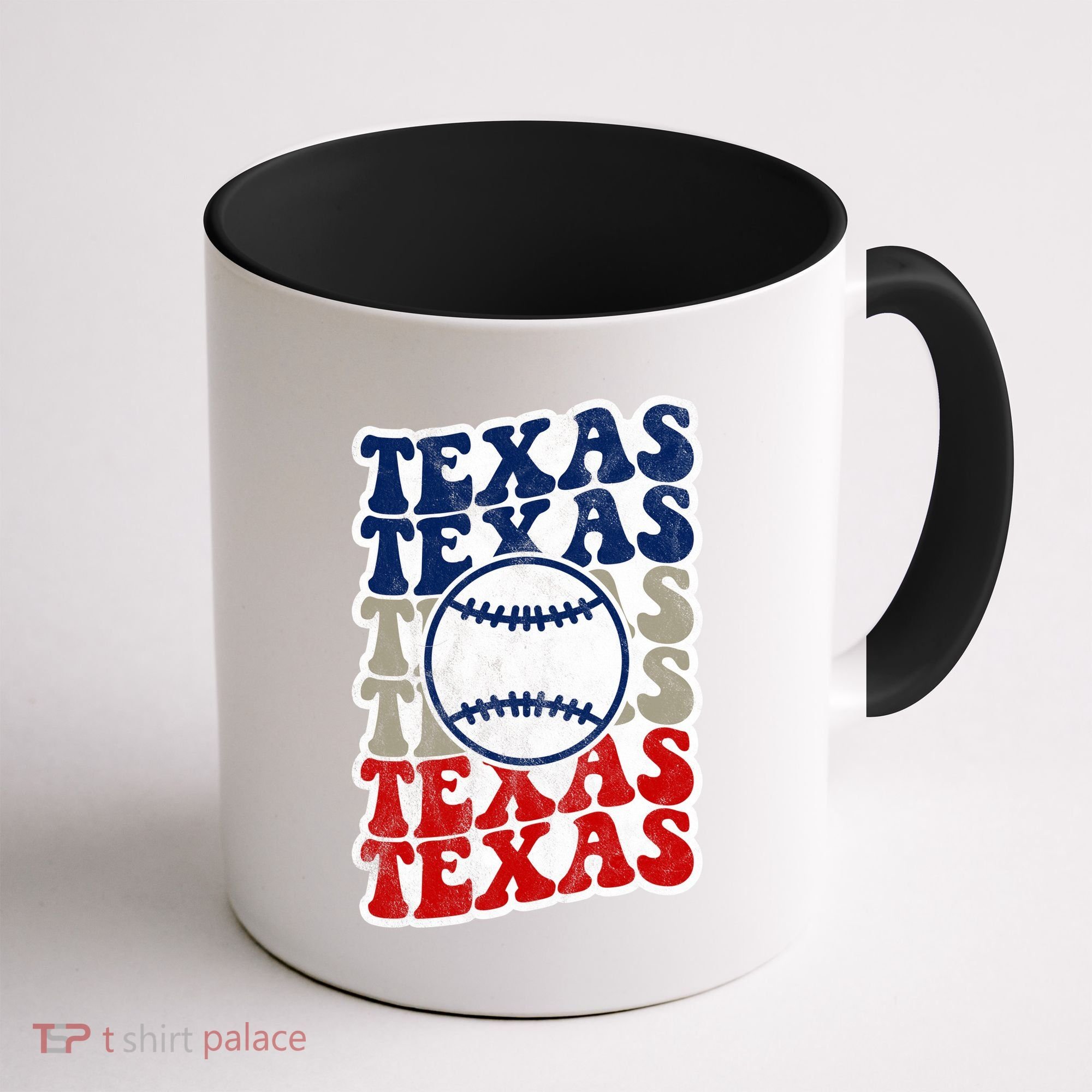 Texas Baseball Retro Sport Coffee Mug