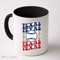 Texas Baseball Retro Sport Coffee Mug thumb 0