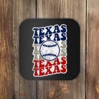 Texas Baseball Retro Sport Coaster thumb 0