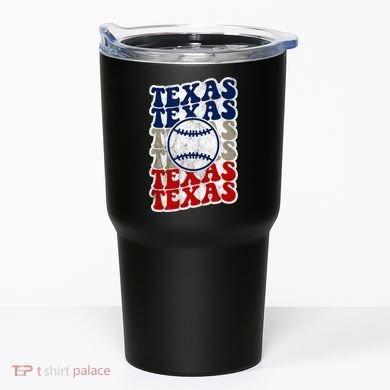 Texas Baseball Retro Sport Tumbler
